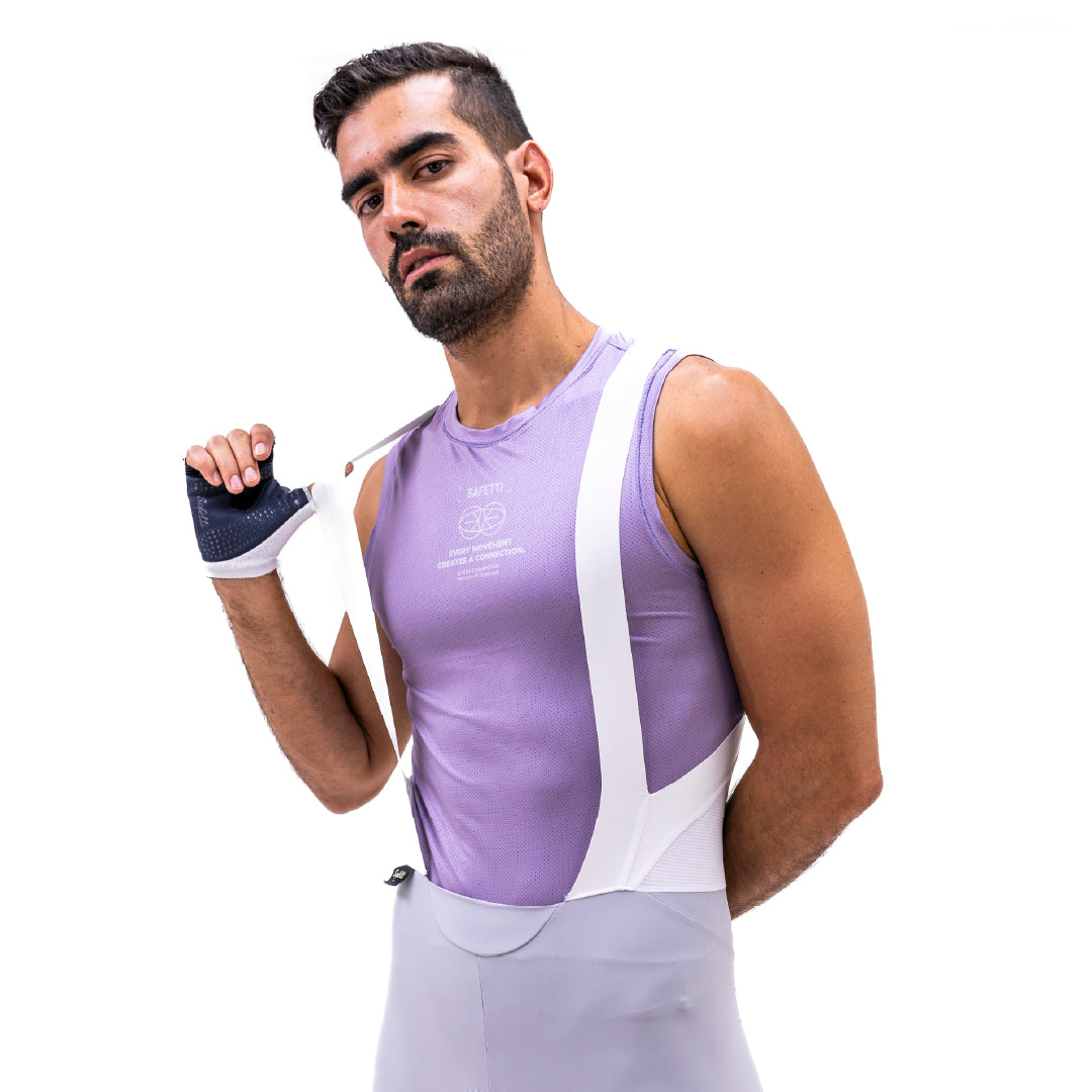 CAMISA INTERIOR CICLISMO MANGA SISA PLUM CIRUELA PARA HOMBRE