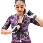 CAMISA CICLISMO MANGA CORTA TIDE CIRUELA PARA MUJER