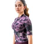 CAMISA CICLISMO MANGA CORTA TIDE CIRUELA PARA MUJER