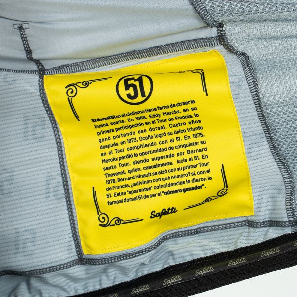 CAMISA CICLISMO MANGA CORTA DORSAL 51 PARA HOMBRE