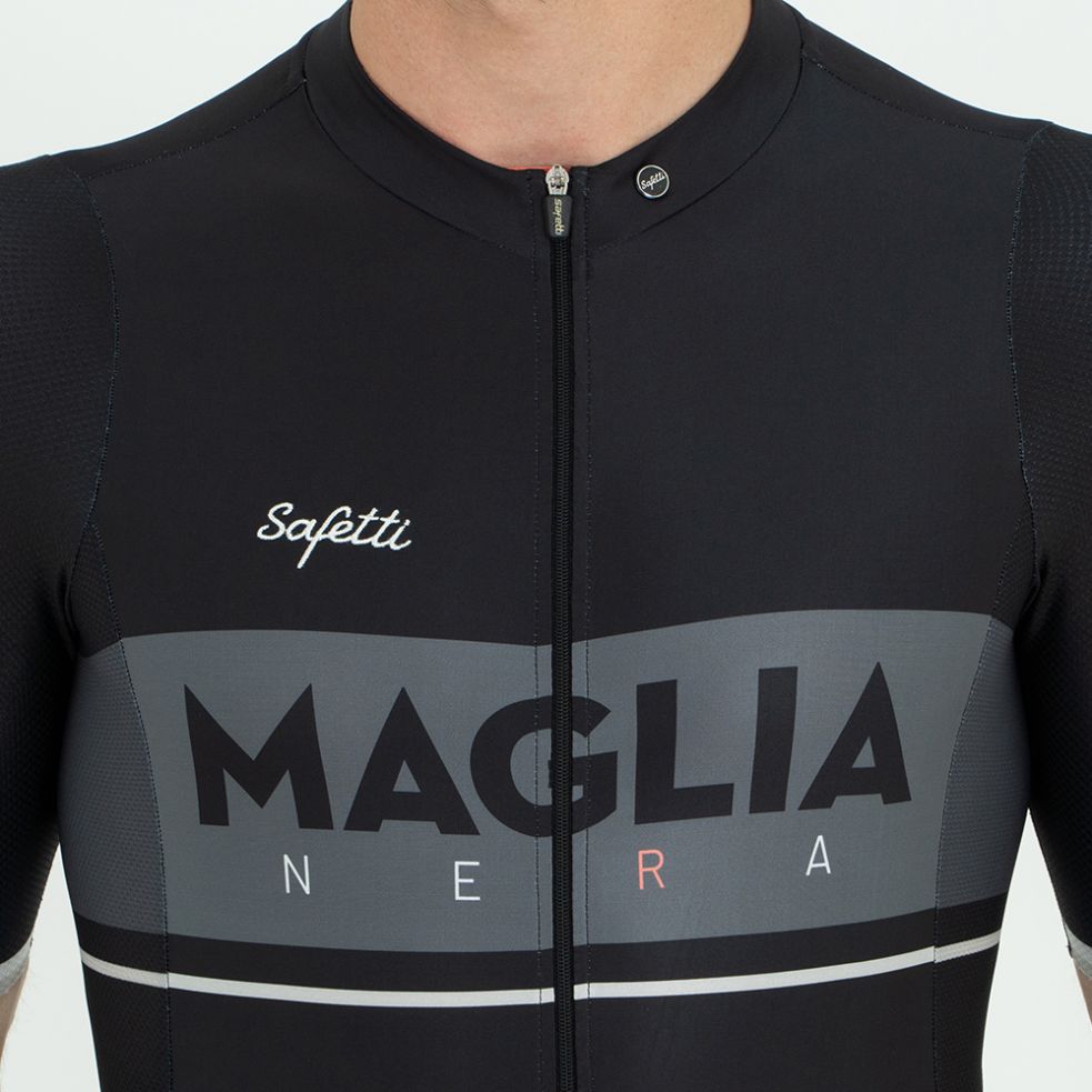 CAMISA CICLISMO MANGA CORTA LA MAGLIA NERA PARA HOMBRE