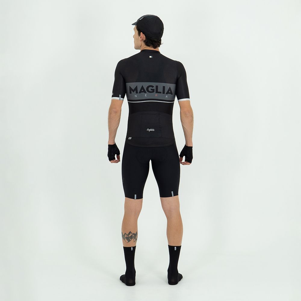 CAMISA CICLISMO MANGA CORTA LA MAGLIA NERA PARA HOMBRE