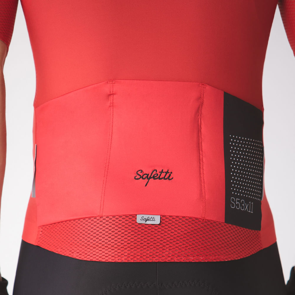 CAMISA CICLISMO MANGA CORTA ESSENCIAL COLORS SCARLET PARA HOMBRE