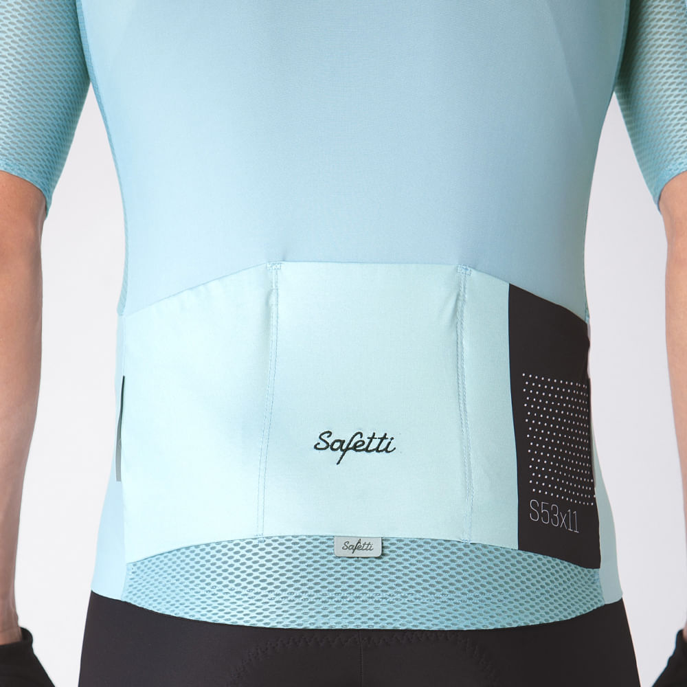 CAMISA CICLISMO MANGA CORTA ESSENCIAL COLORS SKY BLUE PARA HOMBRE