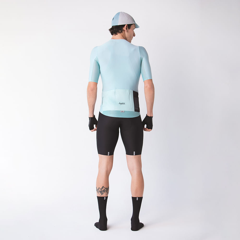 CAMISA CICLISMO MANGA CORTA ESSENCIAL COLORS SKY BLUE PARA HOMBRE