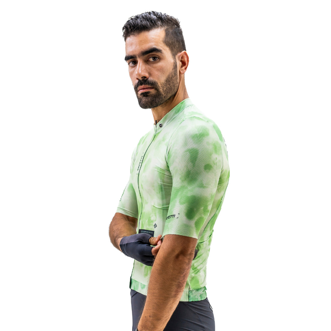 CAMISA CICLISMO MANGA CORTA TIDE VERDE PARA HOMBRE