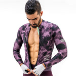 CAMISA CICLISMO MANGA LARGA TIDE CIRUELA PARA HOMBRE