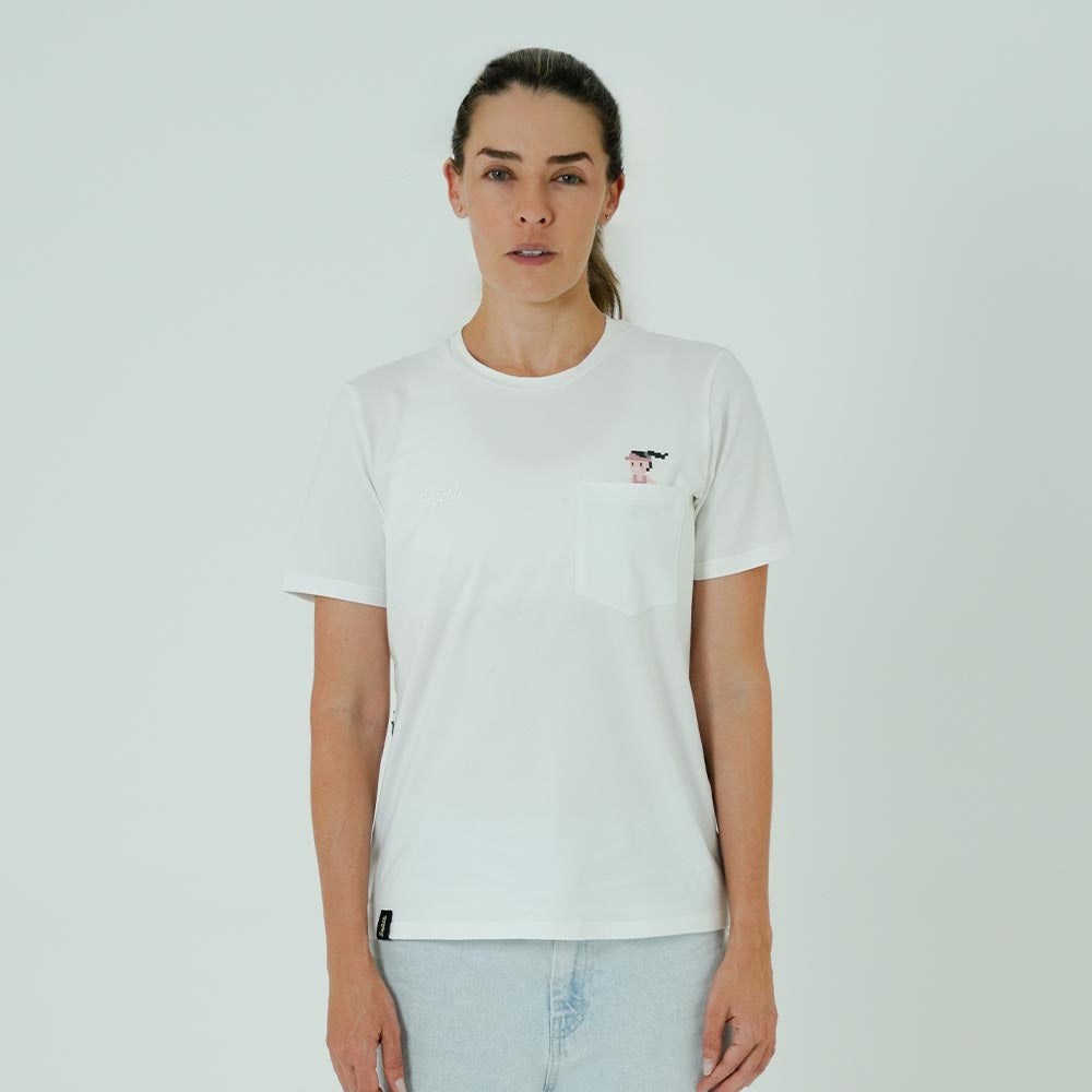 CAMISETA LIFESTYLE EVO BLANCO PARA MUJER– Safetti