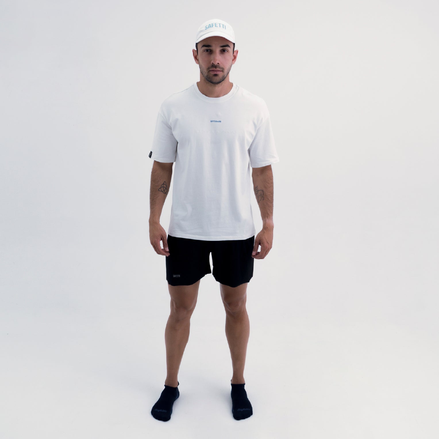 CAMISETA LIFESTYLE MANGA CORTA ROAM OVERSIZE WHITE PARA HOMBRE– Safetti