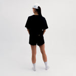 CAMISETA LIFESTYLE MANGA CORTA ROAM OVERSIZE BLACK PARA MUJER