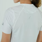 CAMISETA RUNNING MANGA CORTA PRO 405 BLANCO PARA MUJER