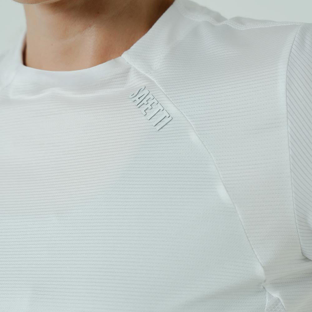 CAMISETA RUNNING MANGA CORTA PRO 405 BLANCO PARA MUJER