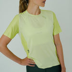 CAMISETA RUNNING MANGA CORTA PRO 405 LEMON PARA MUJER