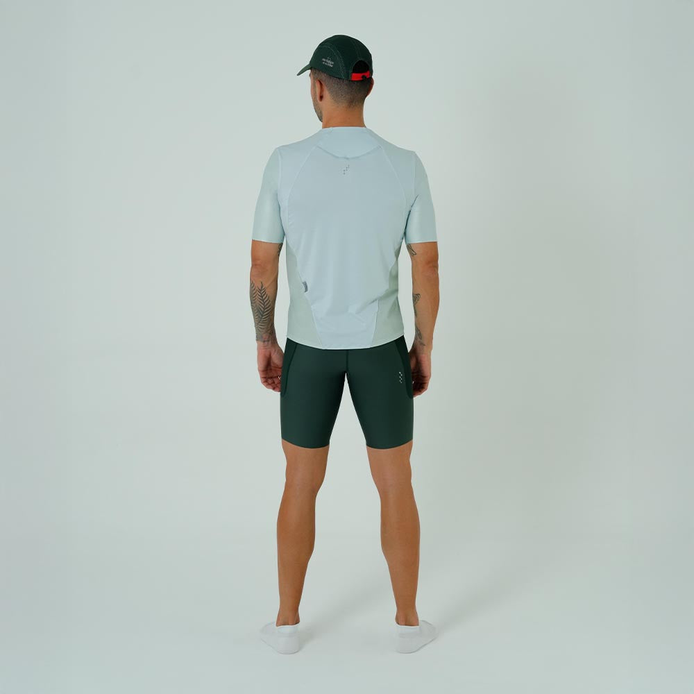 CAMISETA RUNNING MANGA CORTA PRO 405 AZUL CLARO PARA HOMBRE