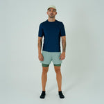 CAMISETA RUNNING MANGA CORTA PRO 405 AZUL OSCURO PARA HOMBRE