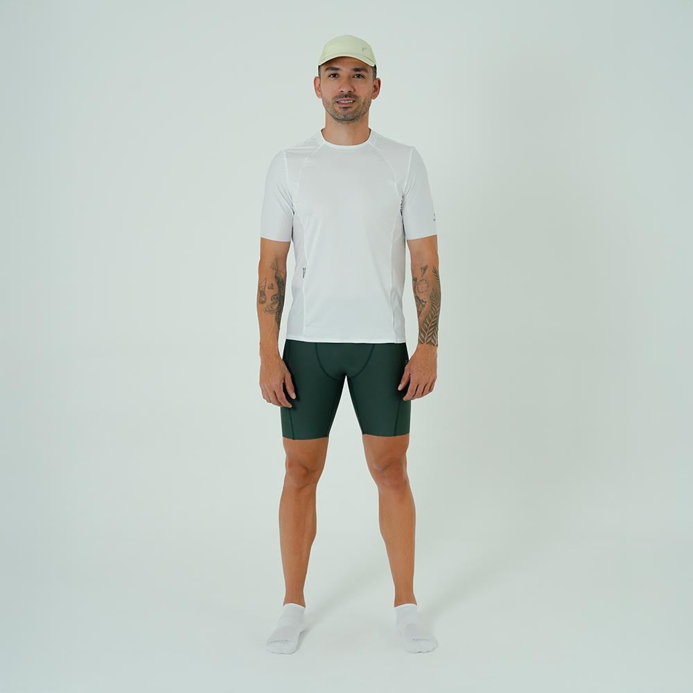 CAMISETA RUNNING MANGA CORTA PRO 405 BLANCO PARA HOMBRE