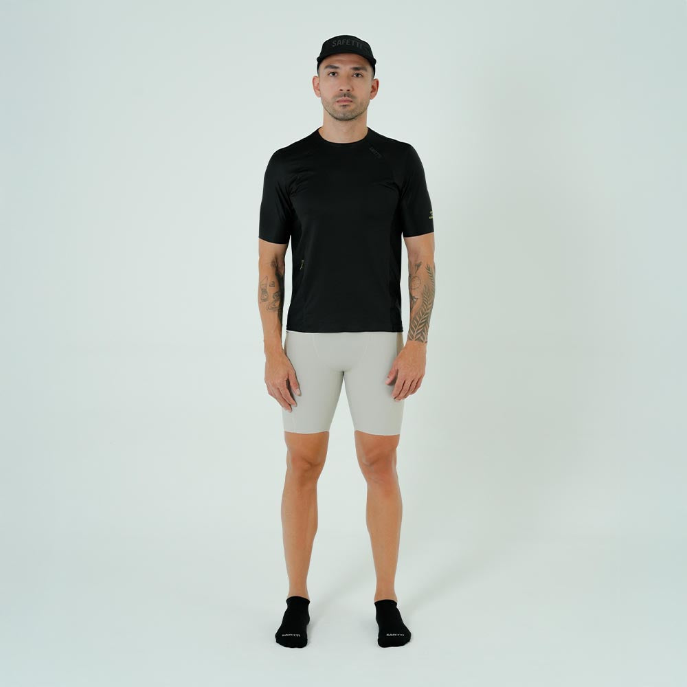 CAMISETA RUNNING MANGA CORTA PRO 405 NERO PARA HOMBRE