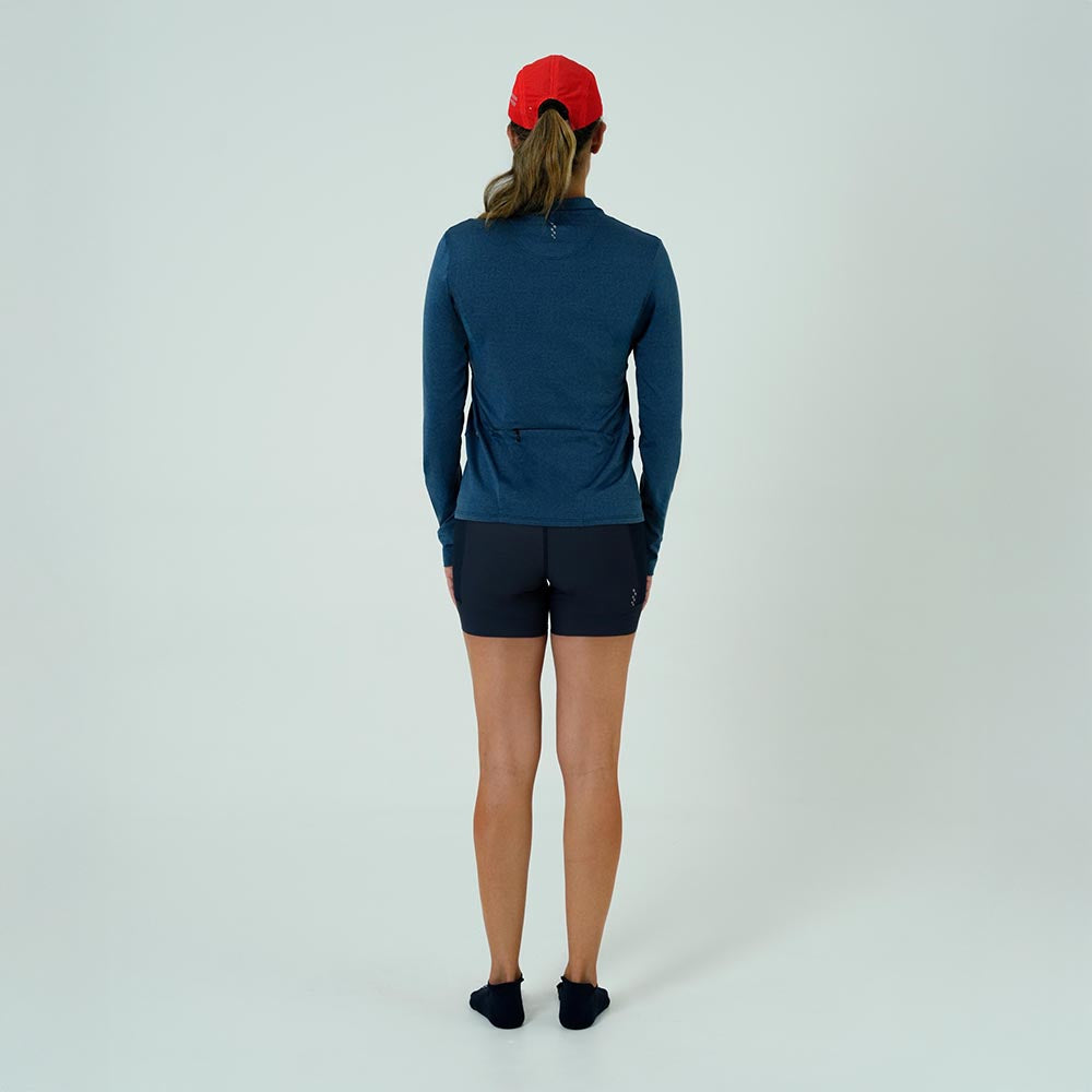 CAMISETA RUNNING MANGA LARGA ACTIVE BLUE PARA MUJER