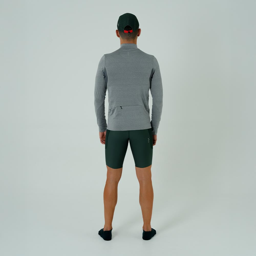 CAMISETA RUNNING MANGA LARGA ACTIVE GRAY PARA HOMBRE