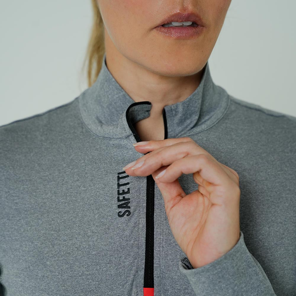 CAMISETA RUNNING MANGA LARGA ACTIVE GRAY PARA MUJER