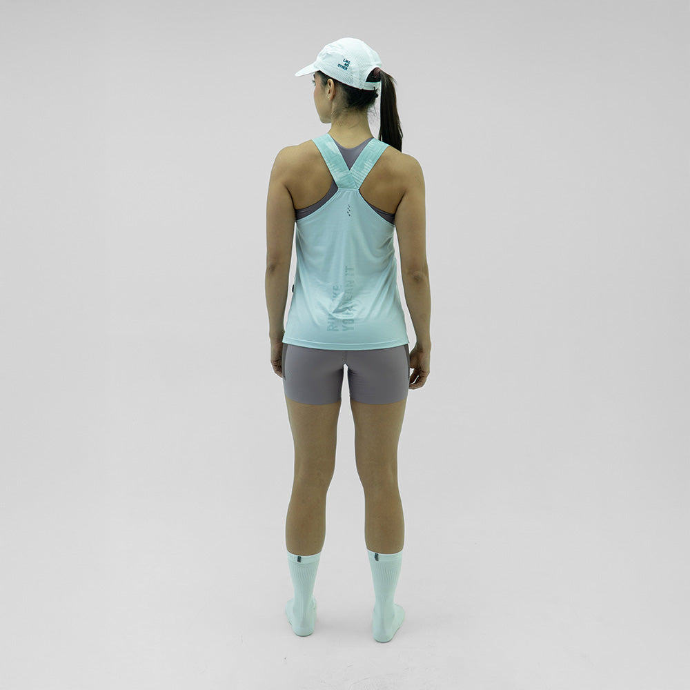 CAMISETARUNNING MANGA SISA SKYBLUE AZUL CLARO PARA MUJER