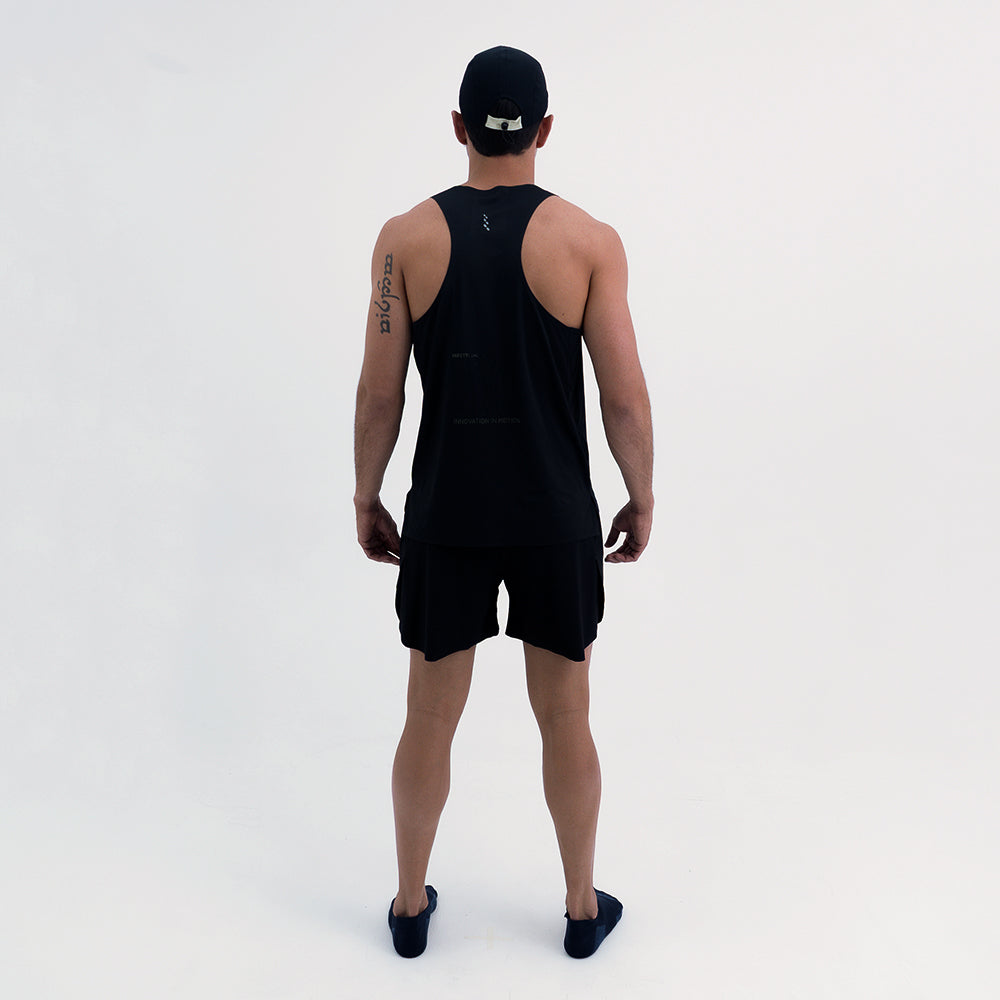 CAMISETA RUNNING MANGA SISA LEVIT BLACK PARA HOMBRE