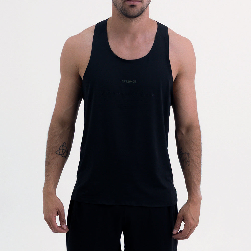 CAMISETA RUNNING MANGA SISA LEVIT BLACK PARA HOMBRE