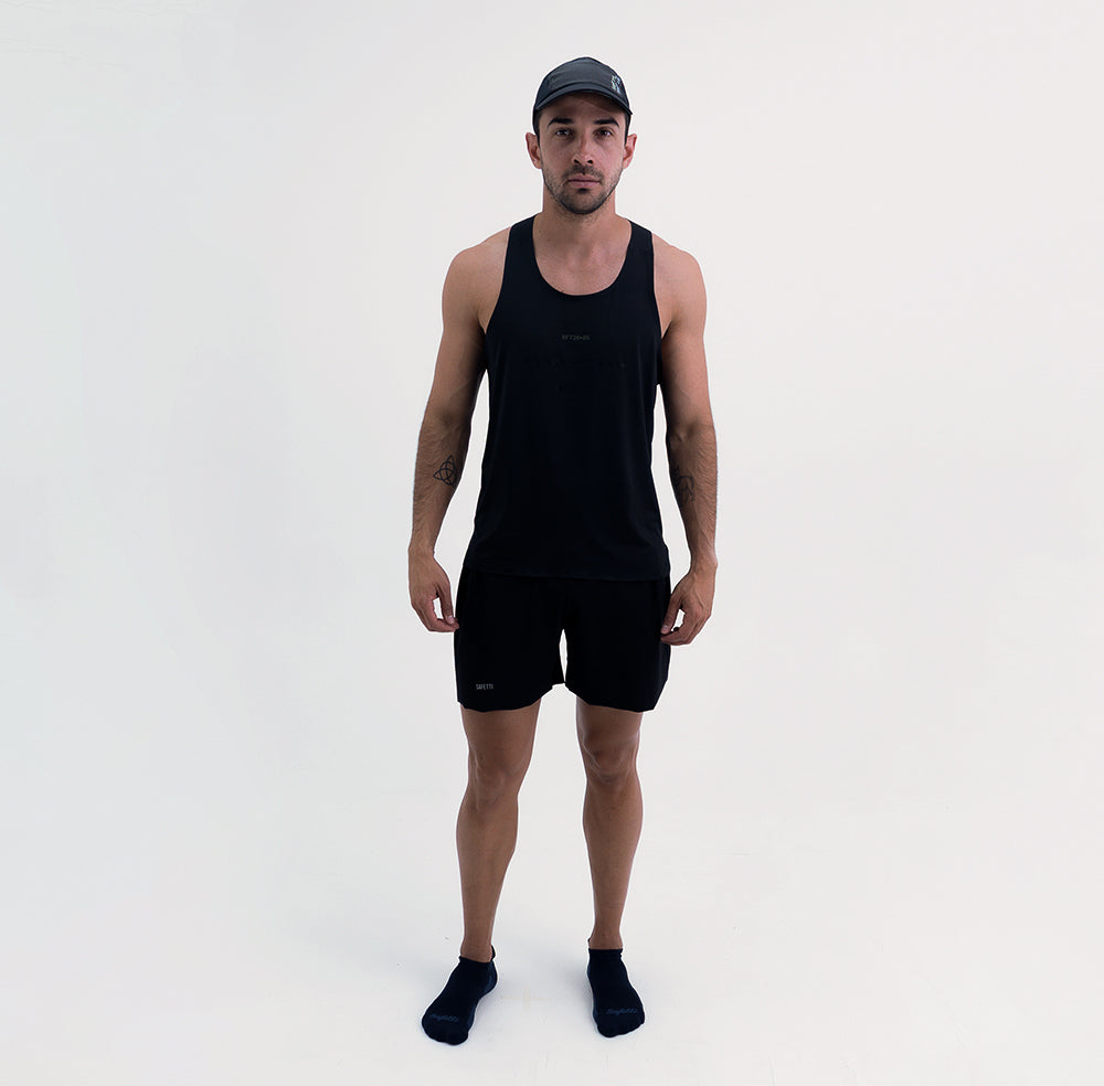 CAMISETA RUNNING MANGA SISA LEVIT BLACK PARA HOMBRE