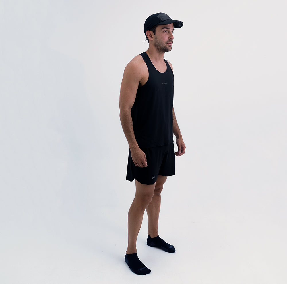 CAMISETA RUNNING MANGA SISA LEVIT BLACK PARA HOMBRE