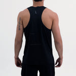 CAMISETA RUNNING MANGA SISA LEVIT BLACK PARA HOMBRE