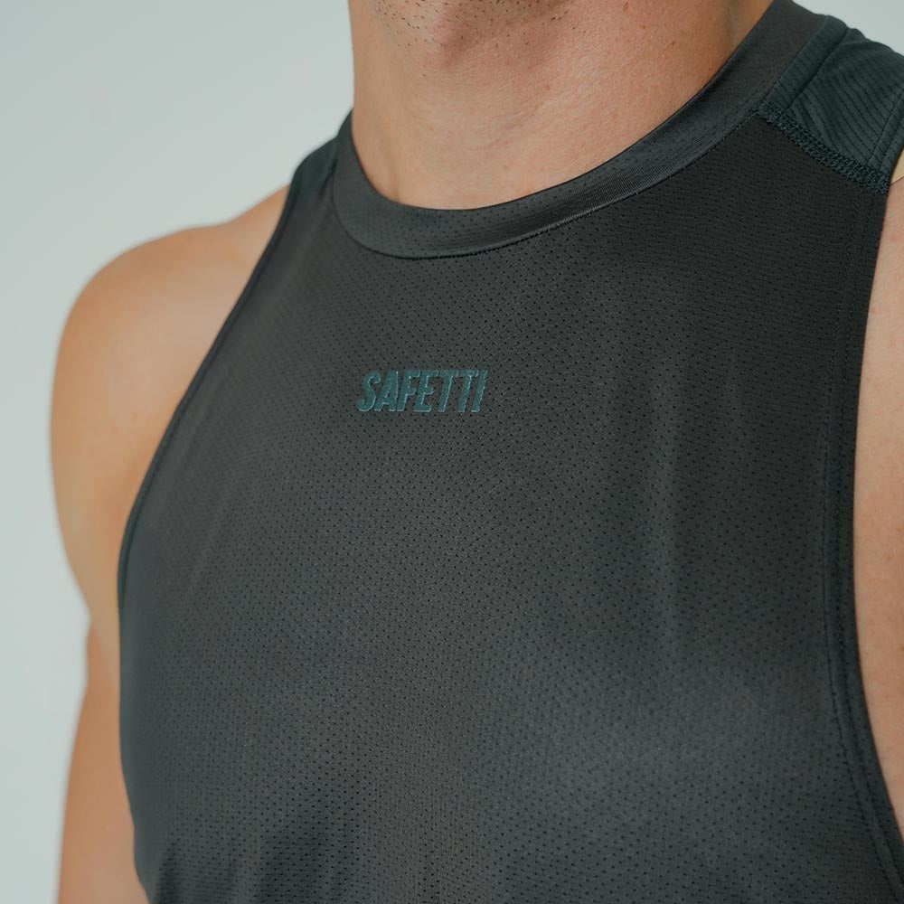 CAMISETA RUNNING MANGA SISA PACELINE GRIS PARA HOMBRE