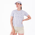 CAMISETA RUNNING MANGA CORTA PRO 405 GRIS CLARO PARA MUJER