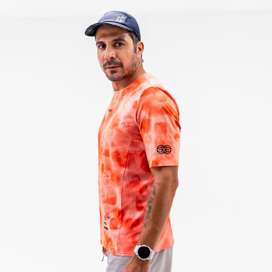 CAMISETA RUNNING MANGA CORTA TIDE SALMON PARA HOMBRE