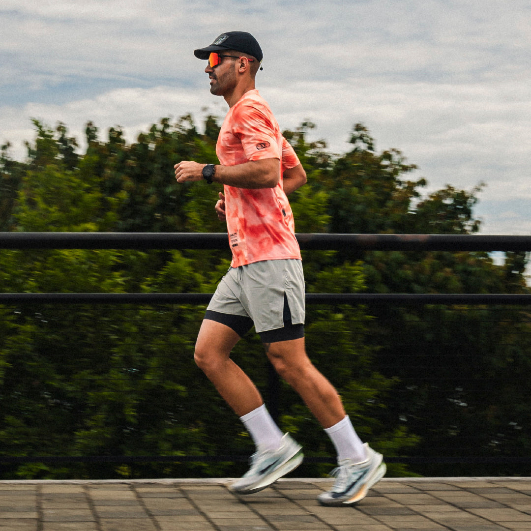 CAMISETA RUNNING MANGA CORTA TIDE SALMON PARA HOMBRE