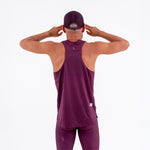 CAMISETA RUNNING MANGA SISA LEVIT CIRUELA PARA HOMBRE