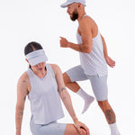 CAMISETA RUNNING MANGA SISA LEVIT GRIS CLARO PARA HOMBRE