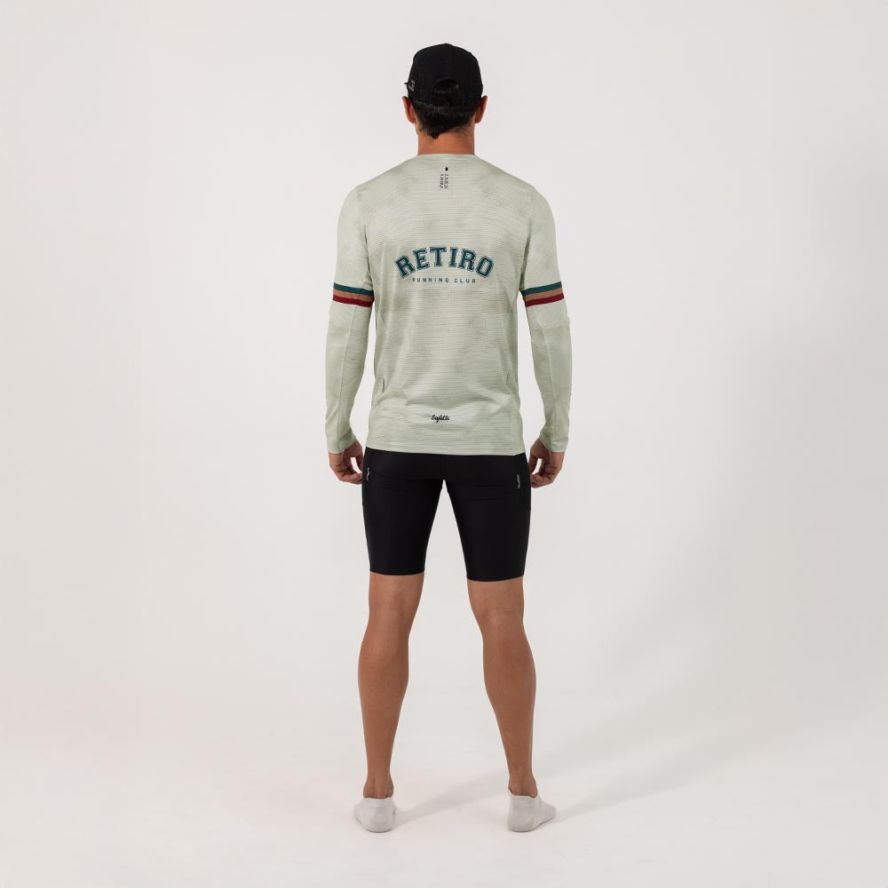 CAMISETA RUNNING MANGA LARGA RETIRO 2025 PARA HOMBRE