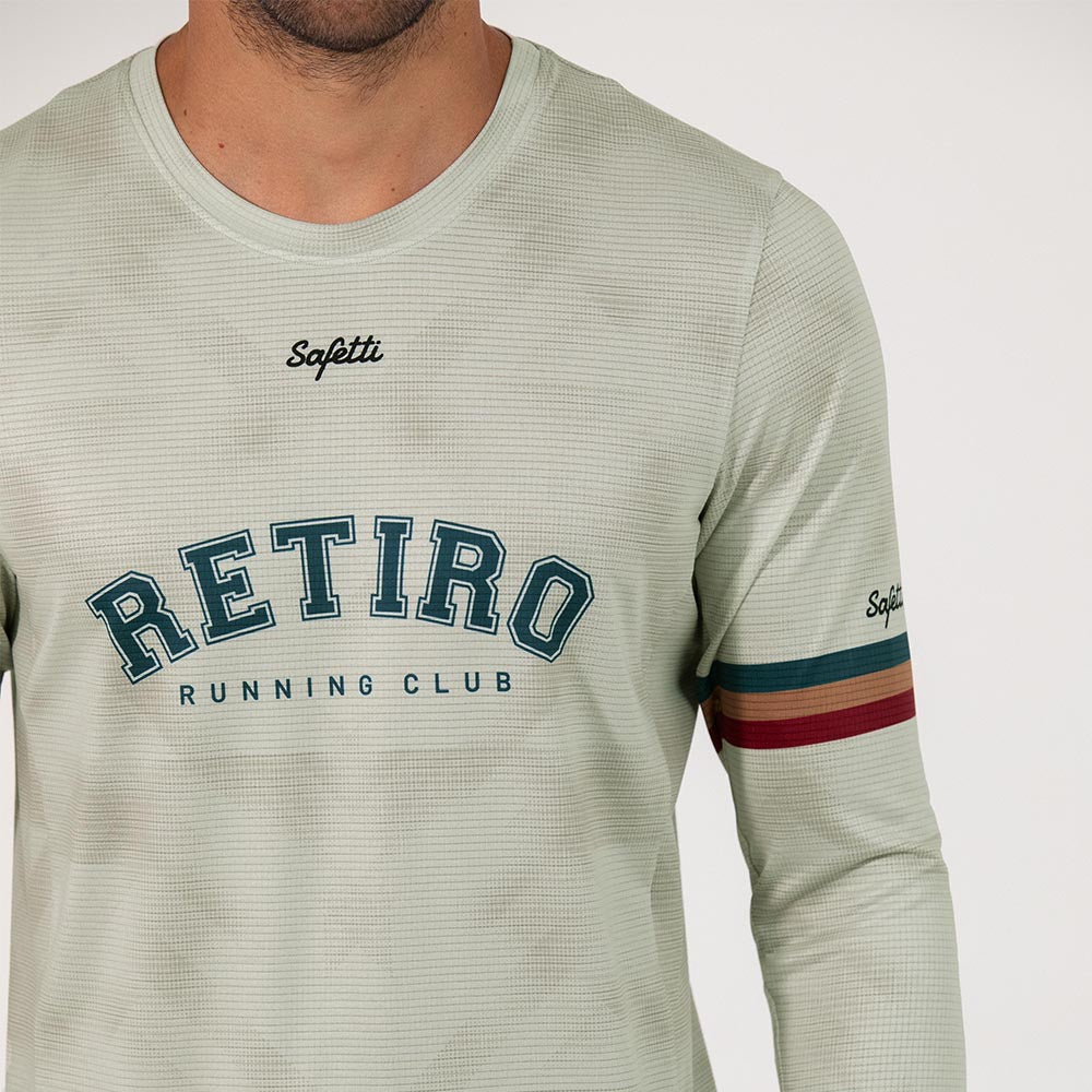 CAMISETA RUNNING MANGA LARGA RETIRO 2025 PARA HOMBRE