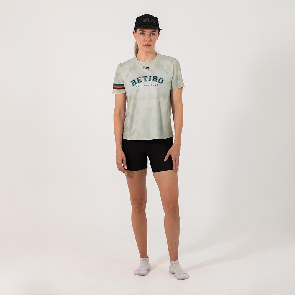 CAMISETA RUNNING MANGA CORTA RETIRO 2025 PARA MUJER