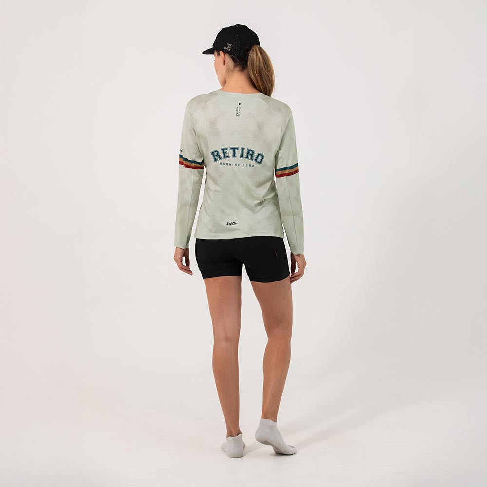 CAMISETA RUNNING MANGA LARGA RETIRO 2025 PARA MUJER