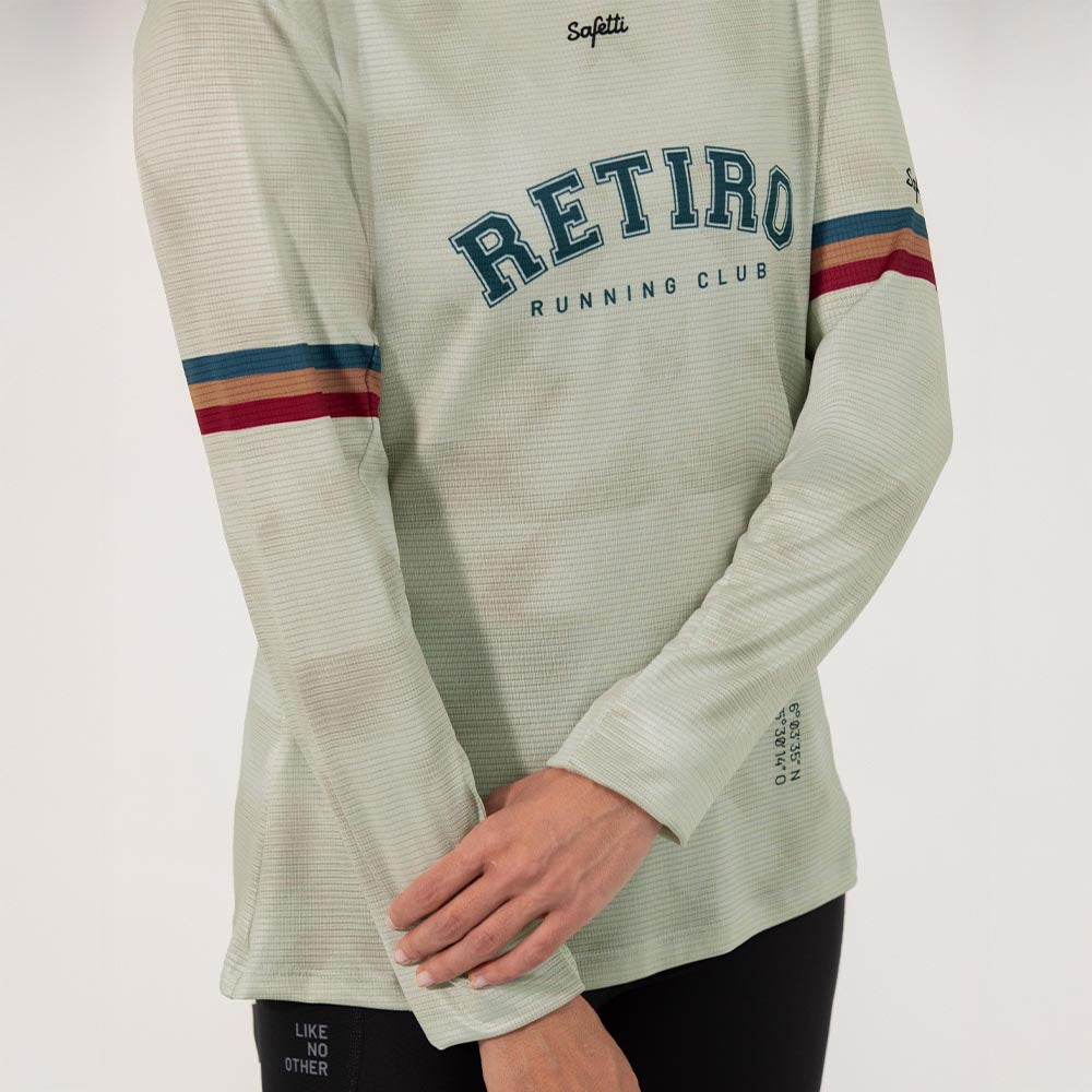 CAMISETA RUNNING MANGA LARGA RETIRO 2025 PARA MUJER