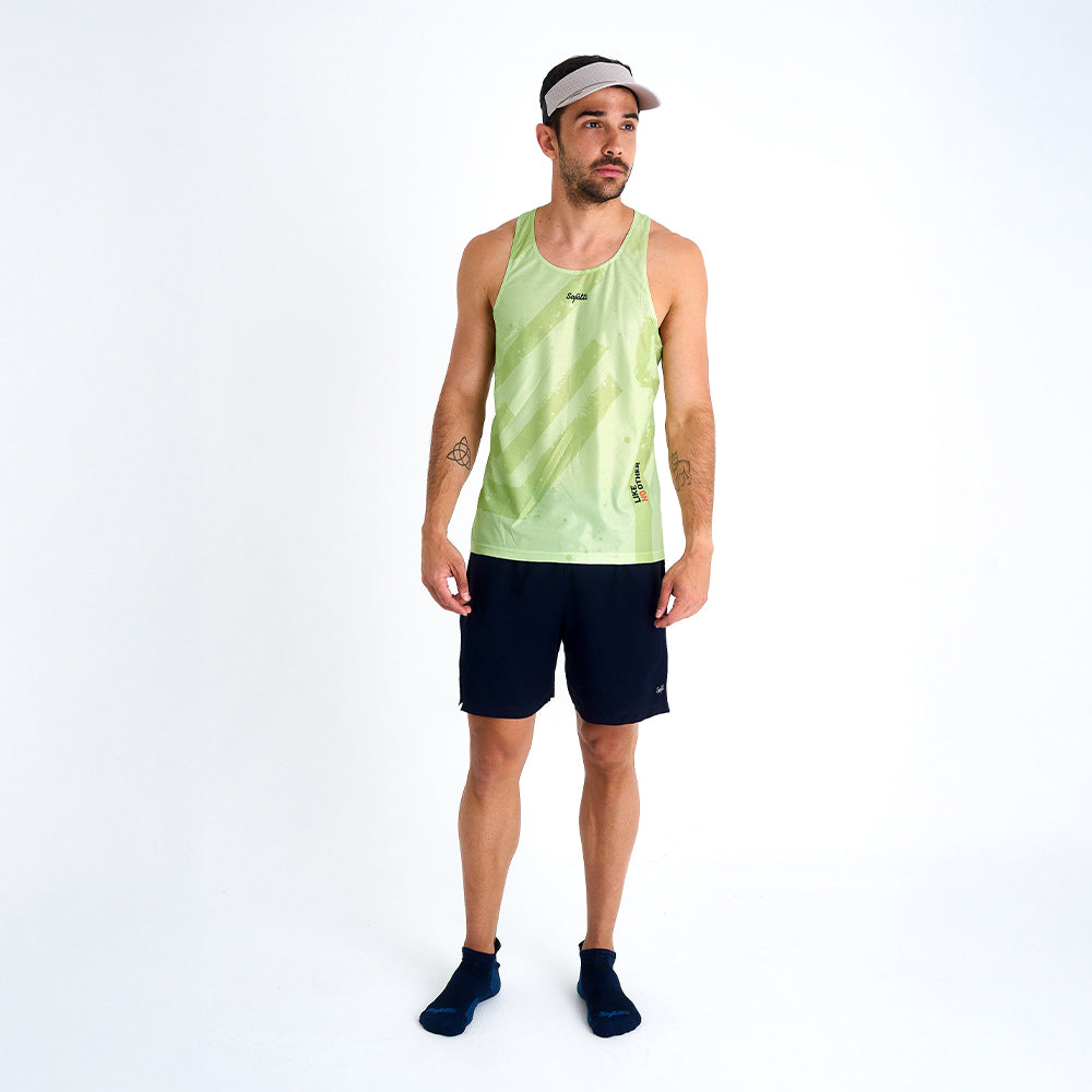 CAMISETA RUNNING MANGA SISA ENGRAVED YELLOW PARA HOMBRE