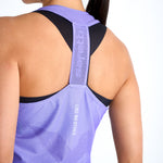 CAMISETA RUNNING MANGA SISA ENGRAVED LILA PARA MUJER