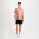 CAMISETA RUNNING MANGA CORTA MOISTURE CORAL PARA MUJER