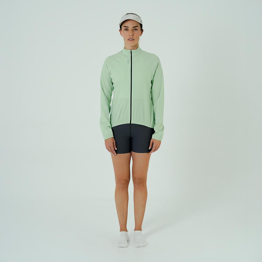 CHAQUETA RUNNING AQUALITE VERDE CLARO PARA MUJER