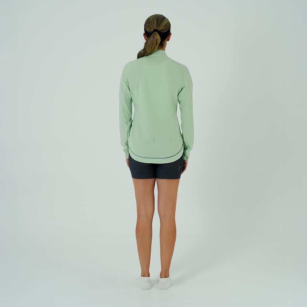 CHAQUETA RUNNING AQUALITE VERDE CLARO PARA MUJER