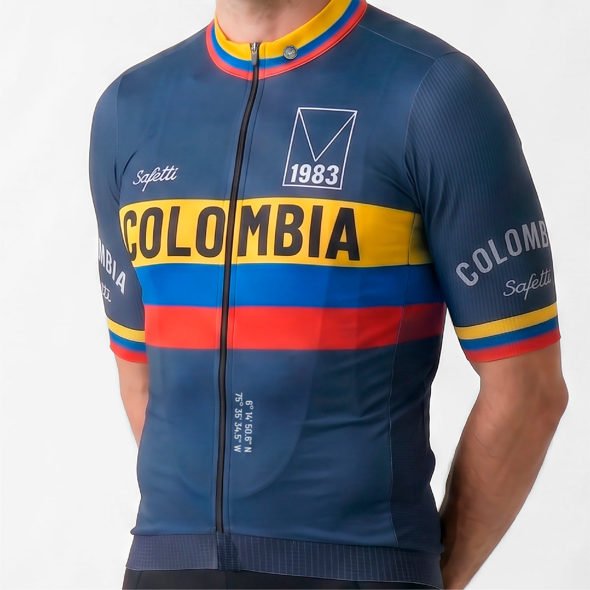 CAMISA CICLISMO MANGA CORTA COLOMBIA VARTA 26 PARA HOMBRE