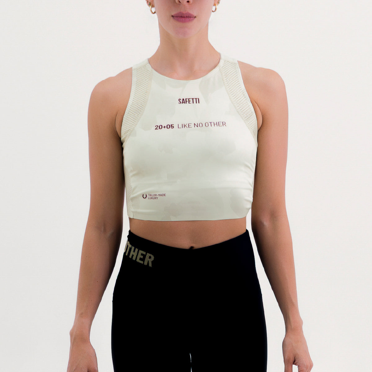 CROPTOP RUNNING/PÁDEL POCKET YELLOW PARA MUJER