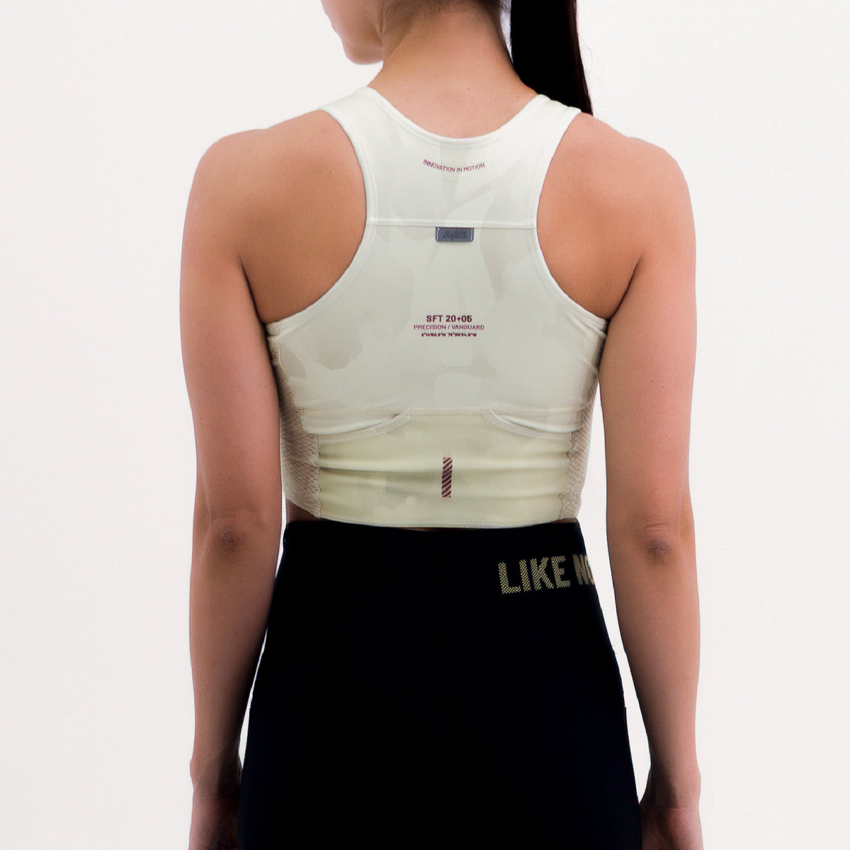 CROPTOP RUNNING/PÁDEL POCKET YELLOW PARA MUJER