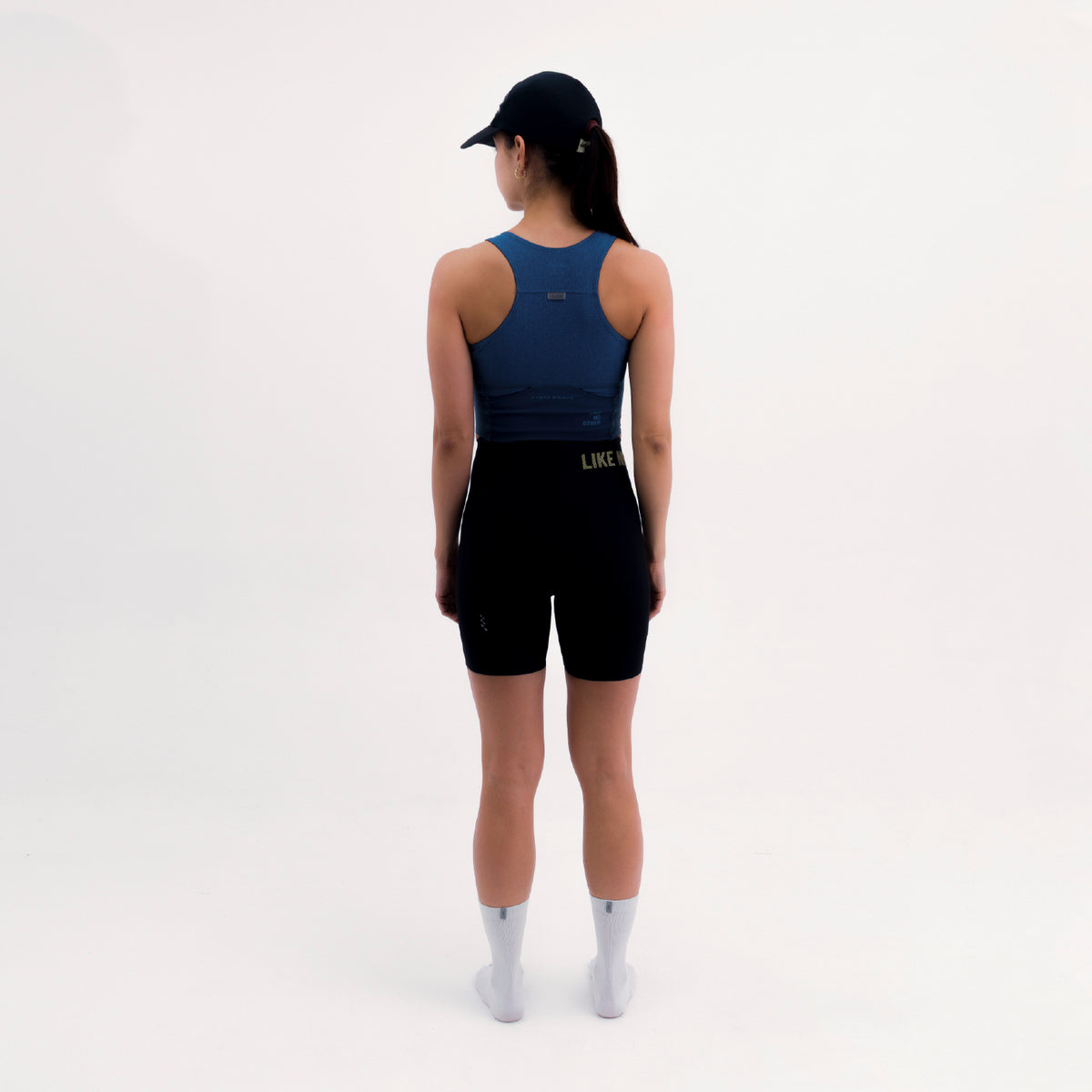 CROPTOP RUNNING/PÁDEL POCKET BLUE PARA MUJER
